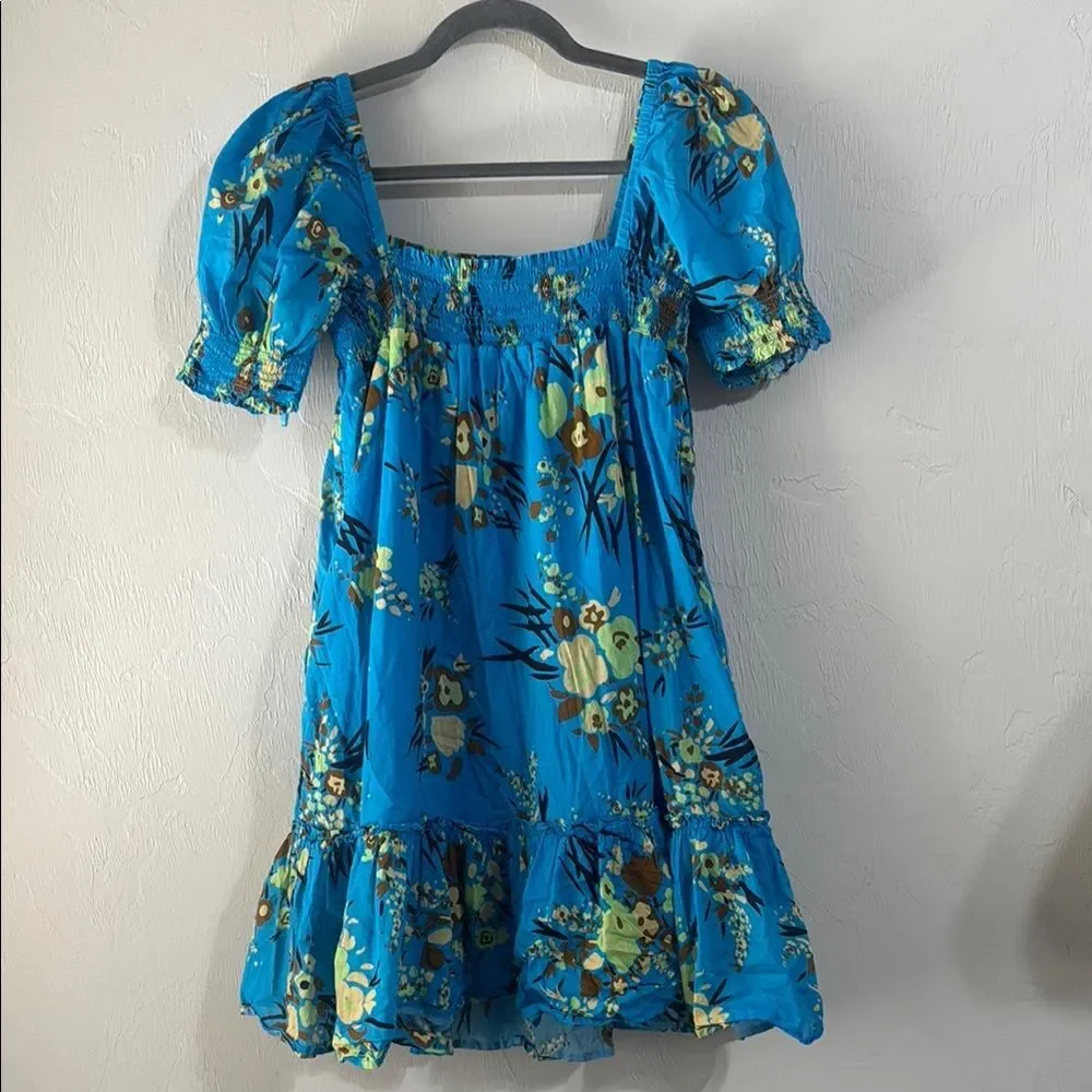 Tory Burch Printed Smocked Mini Dress